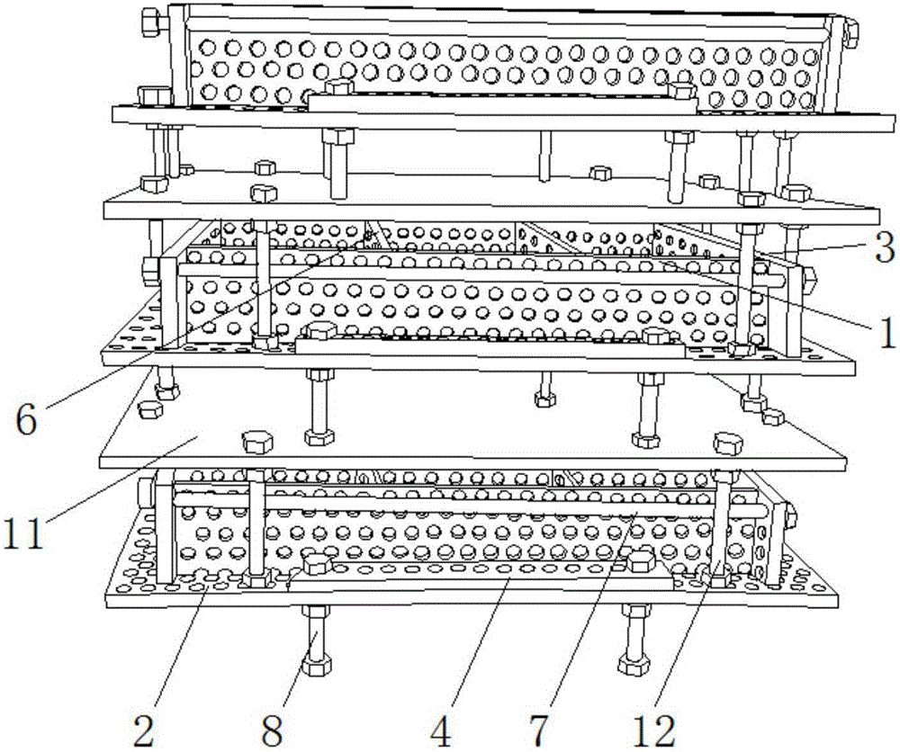 Method for batched formation of square beams for biological soil reinforcement