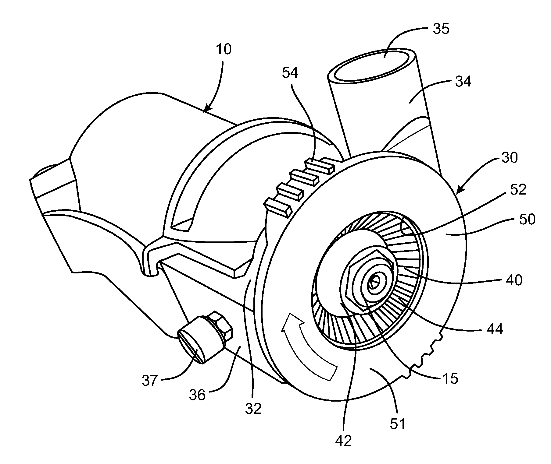 Dust extraction system for a power tool