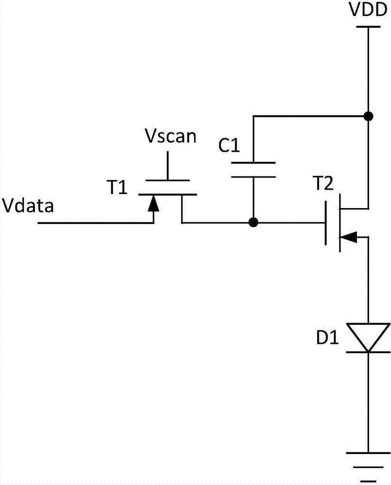 AMOLED pixel drive circuit, drive method and array drive system