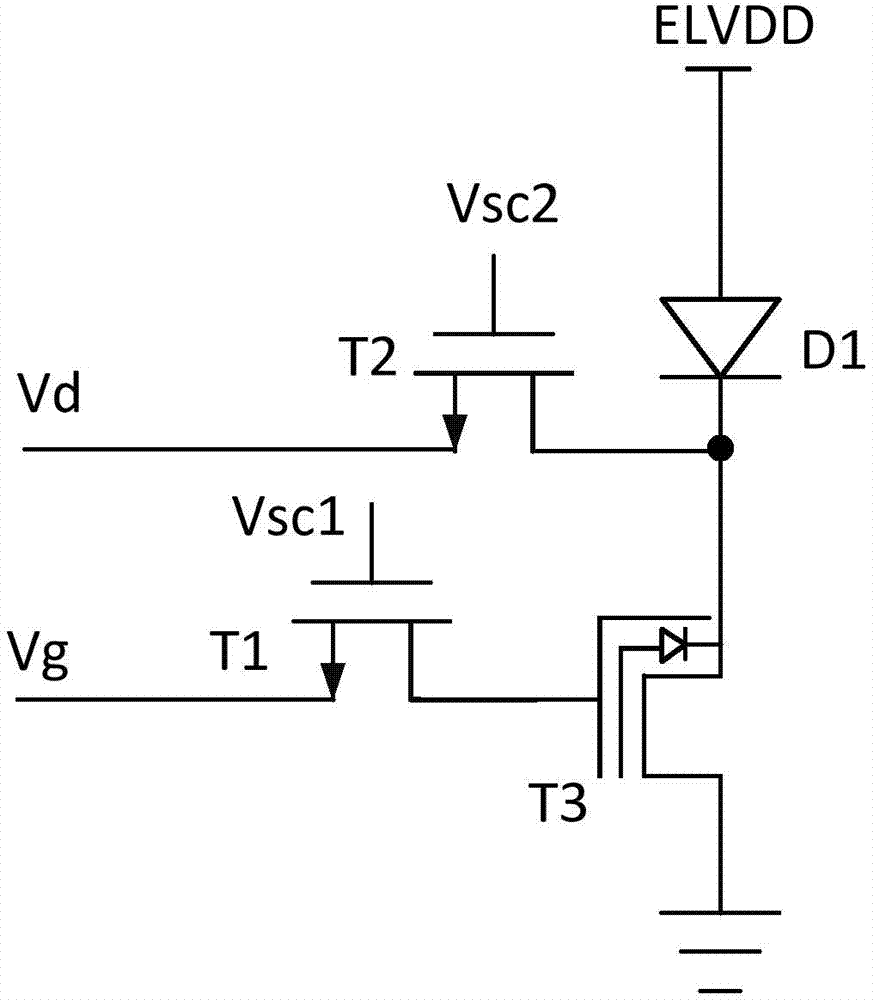 AMOLED pixel drive circuit, drive method and array drive system