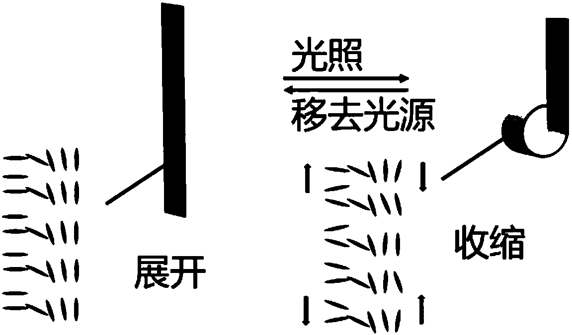 Preparation method of photo-induced deformation liquid crystal polymer film based on helicene molecules, polymer film and device