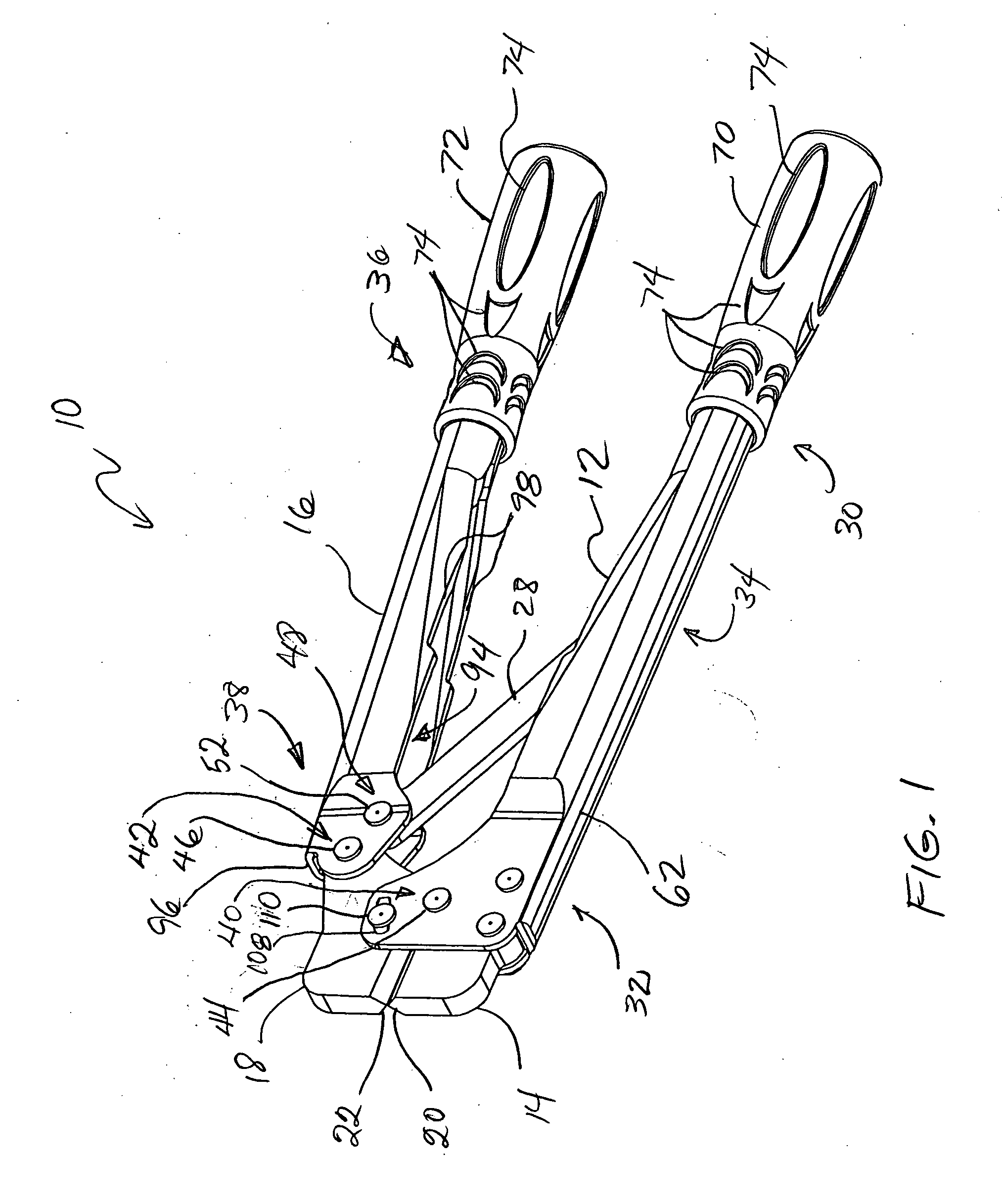 High leverage bolt cutter