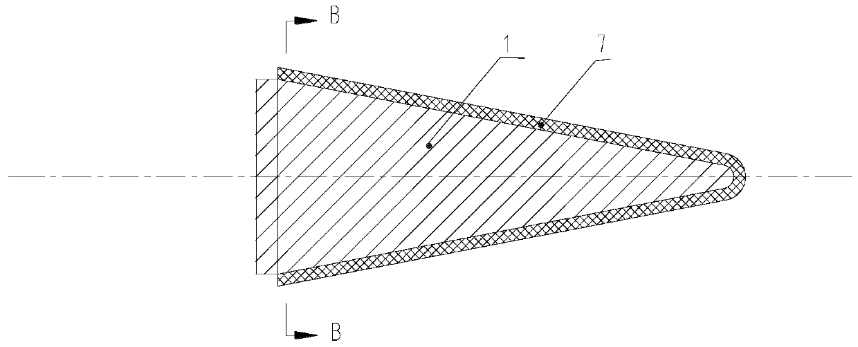 Preparation method of special-shaped negative curvature composite ceramic wave-transparent radome based on winding forming