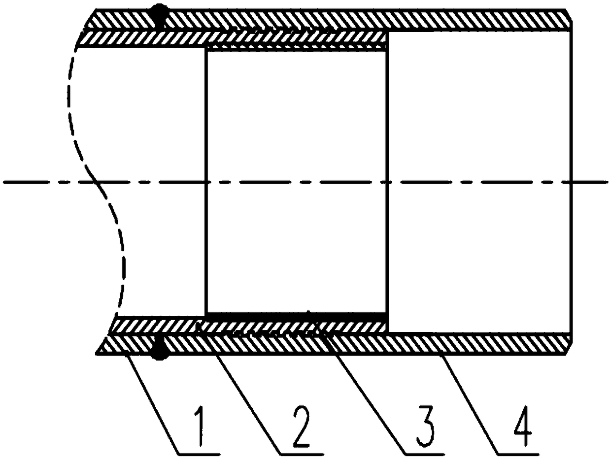 Corrosion-resistant non-metallic lined pipe section, pipeline and manufacturing method thereof