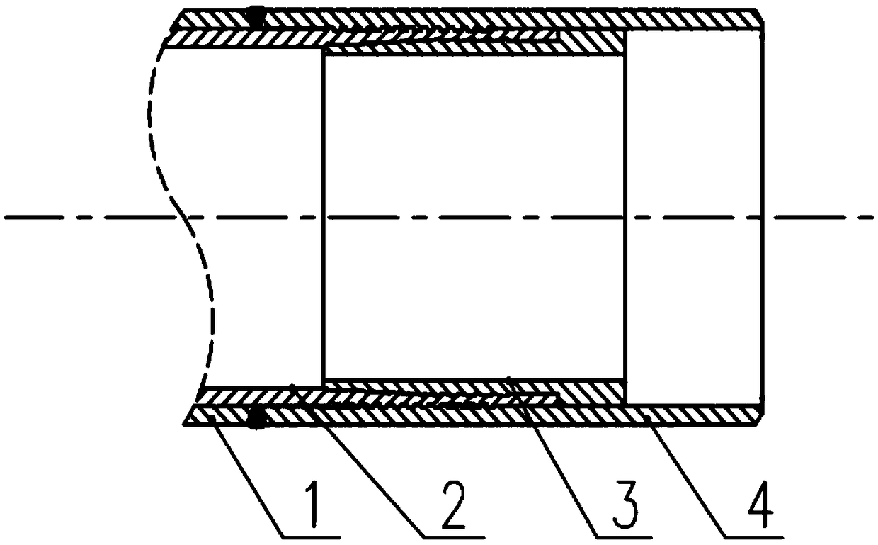 Corrosion-resistant non-metallic lined pipe section, pipeline and manufacturing method thereof