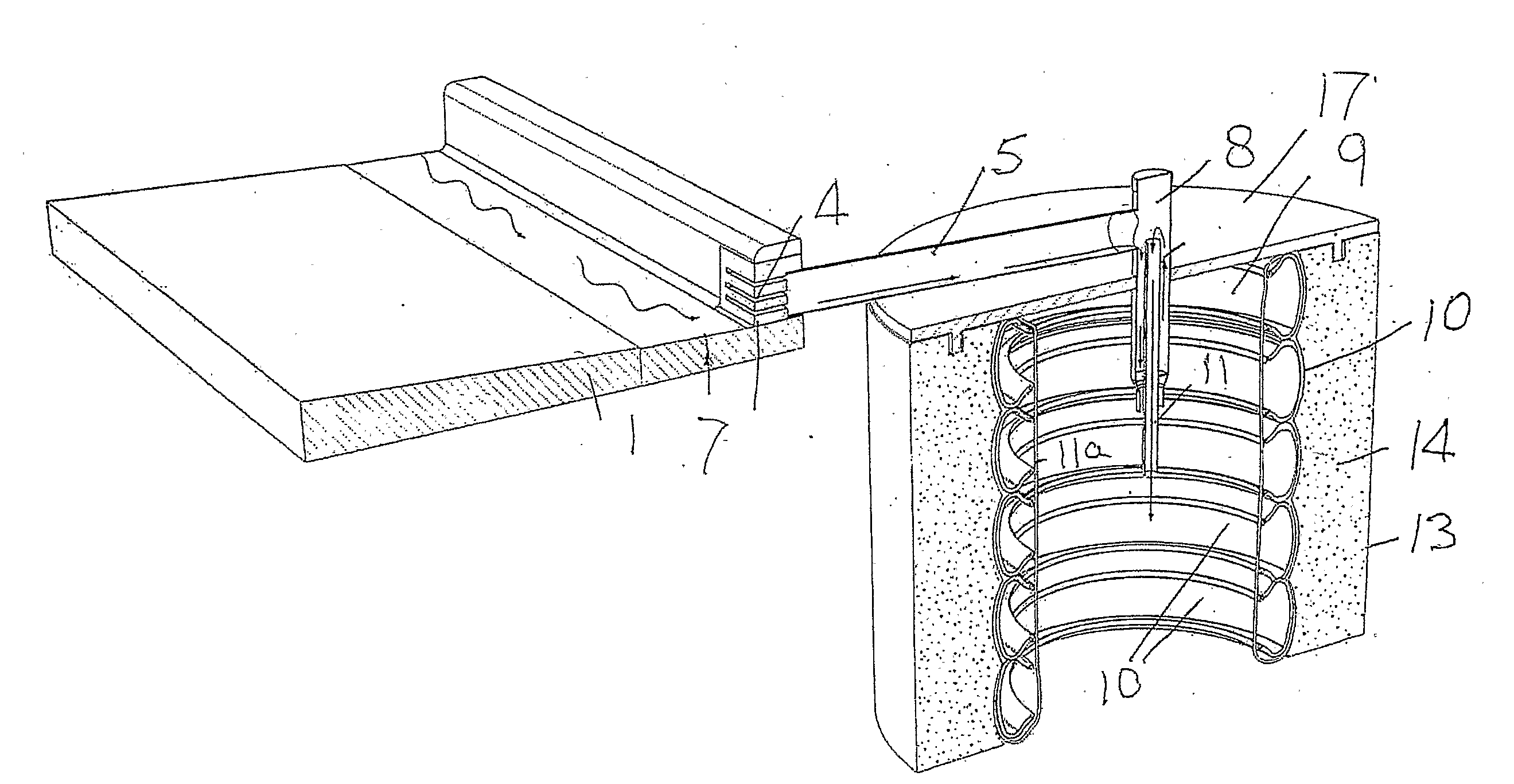 An arrangement and method for facilitating water usage