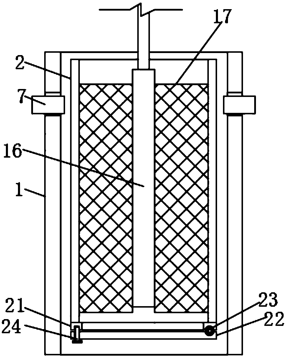 Quick potato cleaning device for agricultural vegetable base