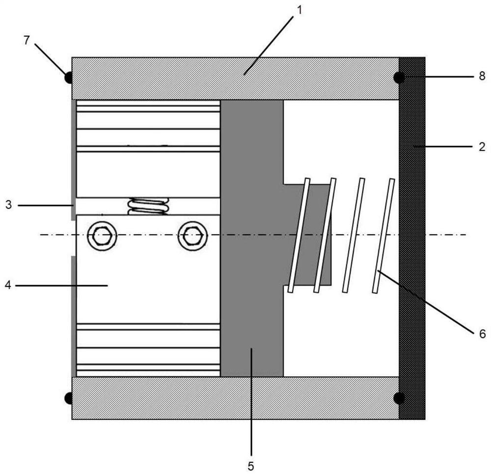 Sample box for glow discharge analysis and characterization and use method