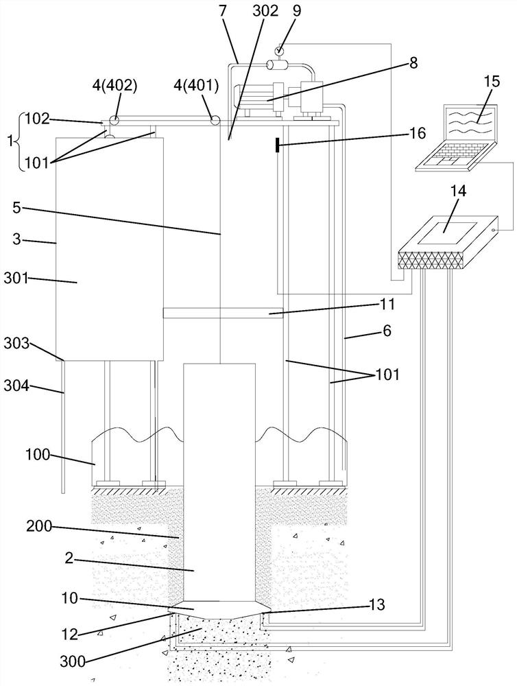 Self-elevating drilling platform pile insertion and extraction experiment device