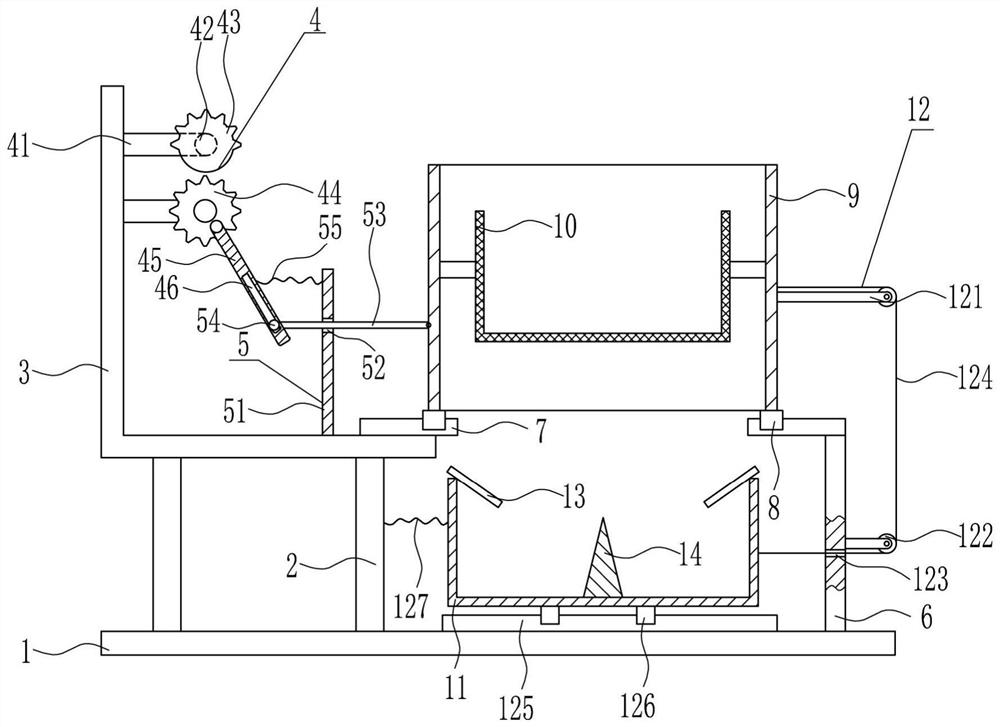 A rapid screening device for concrete raw materials used in bridge guardrail pouring construction