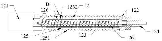 A coating device for coloring with a combined color changing roller