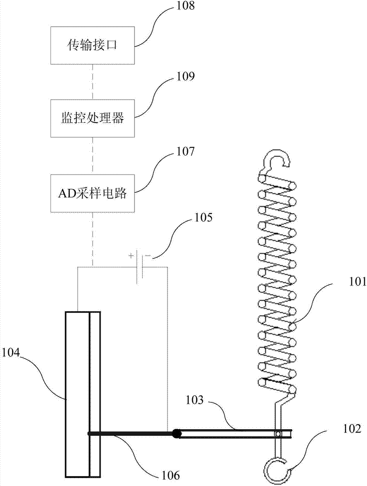 Low-altitude power line swing monitoring device