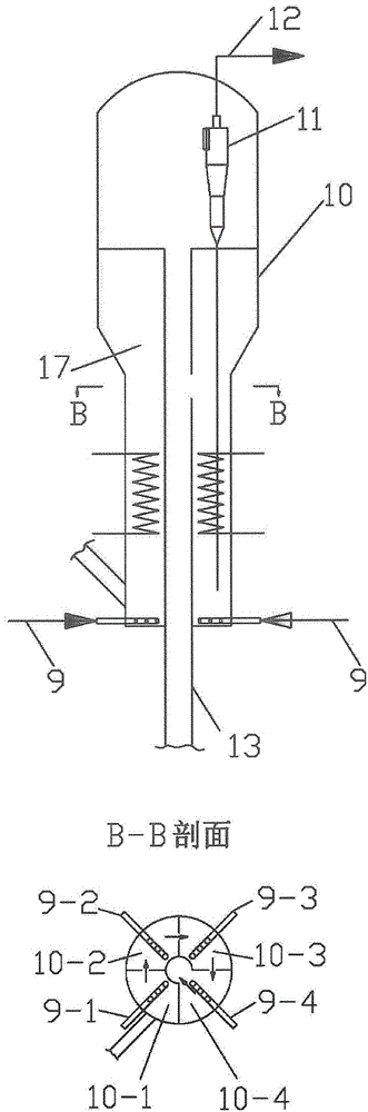 Reaction device for preparing low-carbon olefin by employing methyl alcohol and/or dimethyl ether