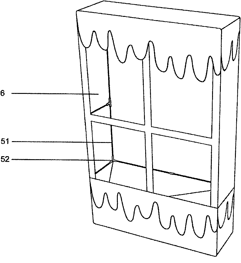 Frame type Christmas snowfall simulation device