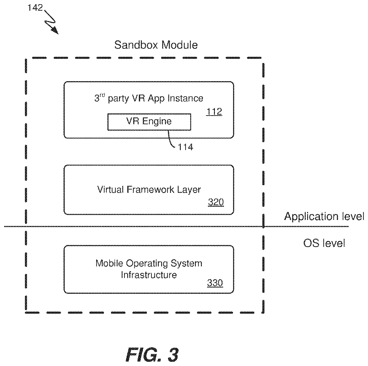 Virtualization of smartphone functions in a virtual reality application