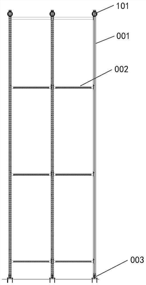 Damping device and method for goods shelf