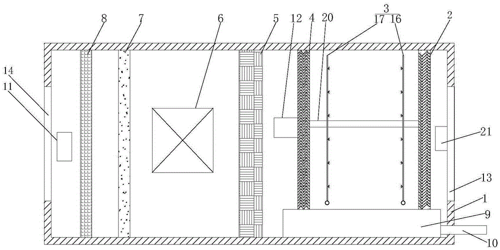 Air-conditioning unit with dedusting function