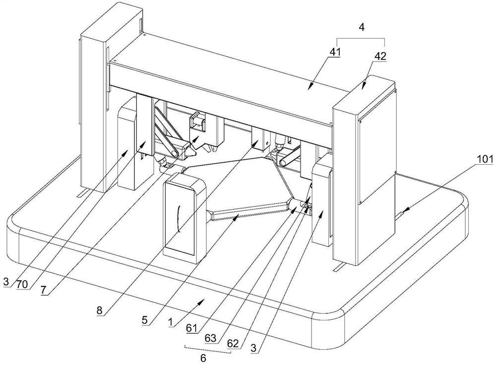 Multi-axis linkage additive and subtractive multi-station near-net forming device and method