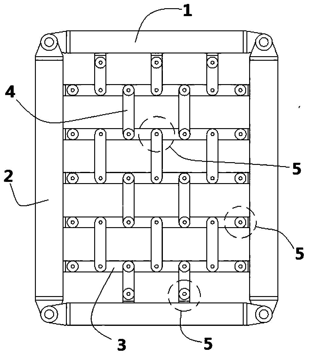 Rotating type friction energy dissipation wall