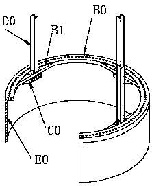 Pneumatic motor protective cover reinforcing device