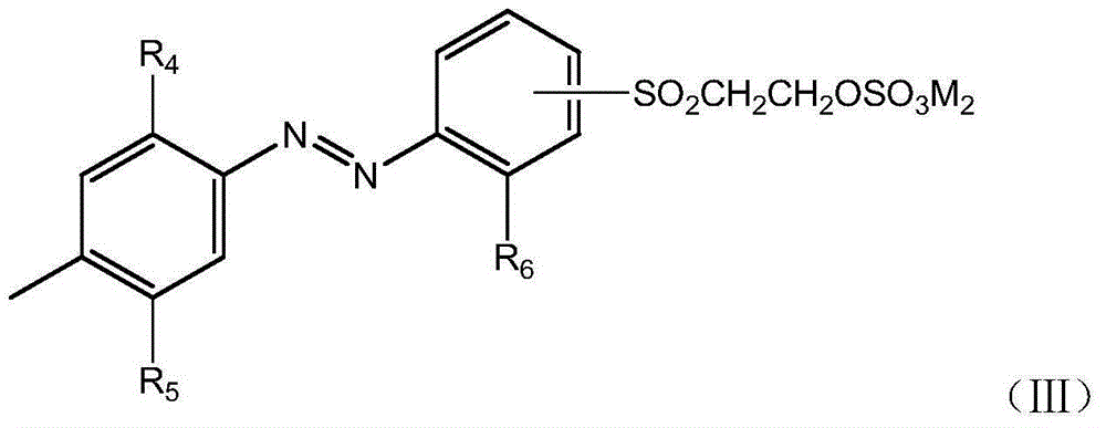 Brown polyazo reactive dye compound, and preparation method and application thereof