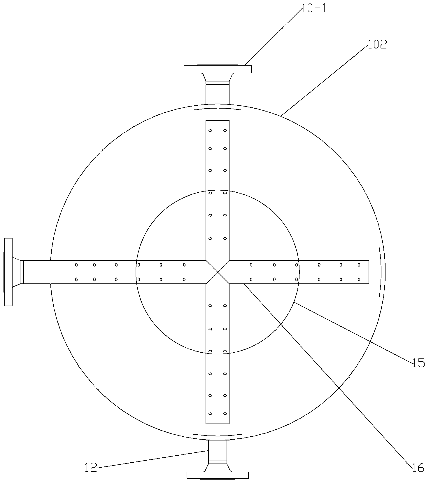 Gas-floatation rotational-flow coalescence composite type sewage oil-removing device