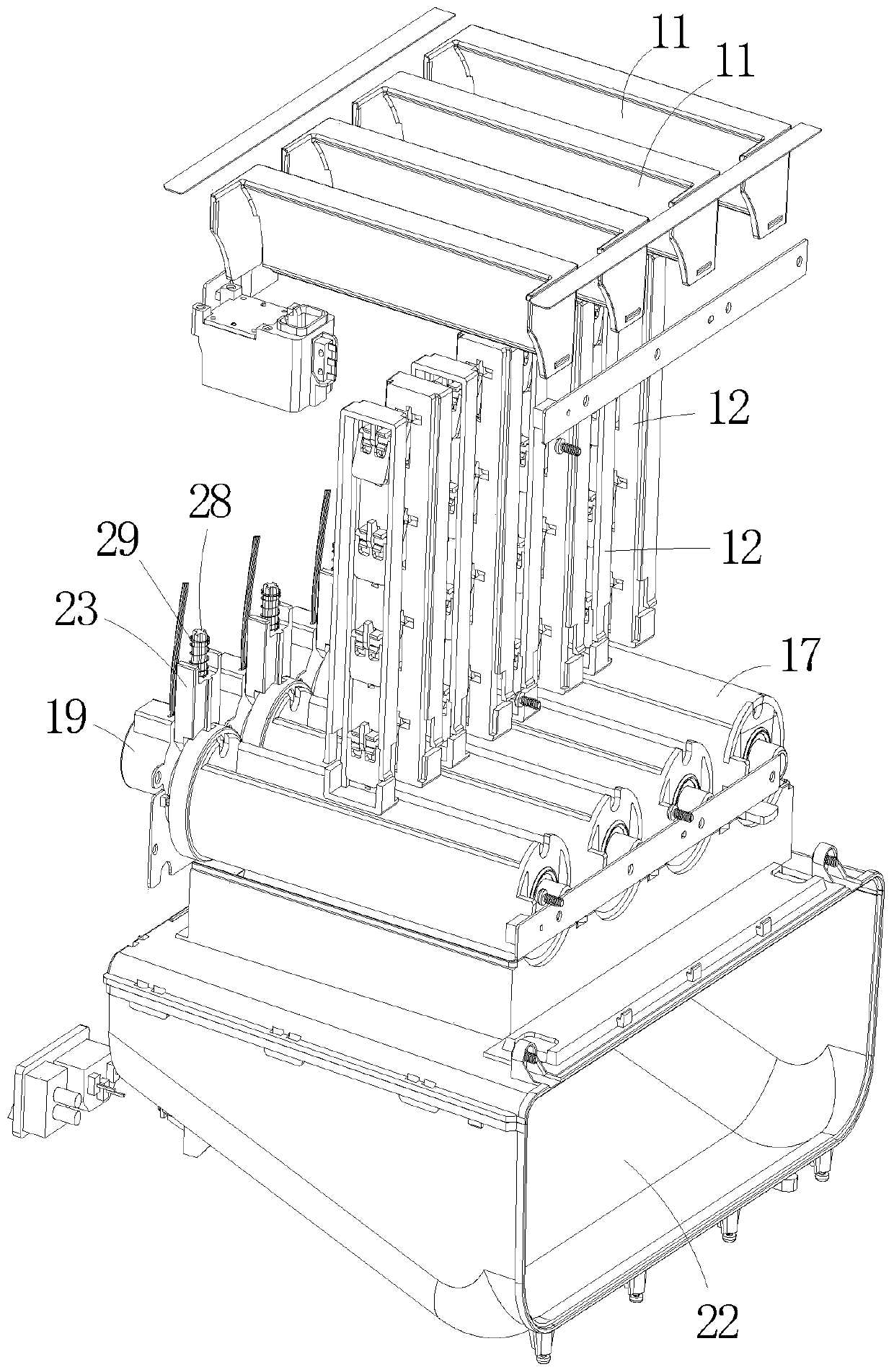 Electronic cigarette automatic vending device