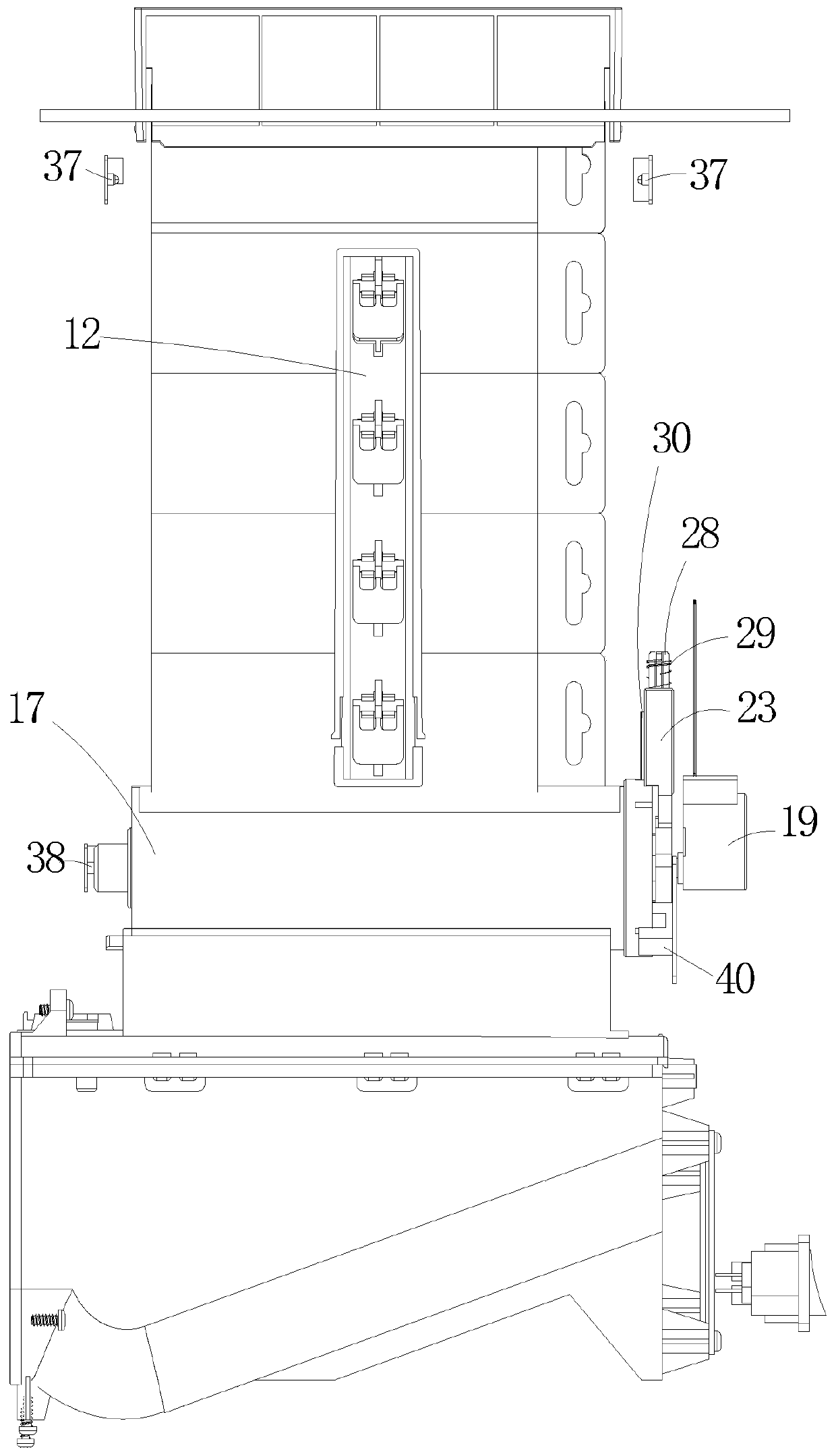 Electronic cigarette automatic vending device