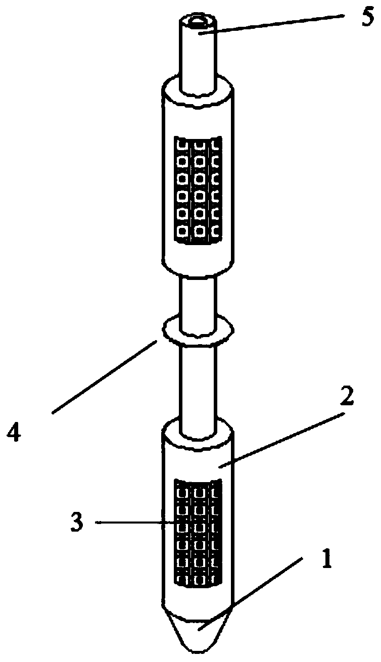 SAP concrete anti-slide expansion pile for slope reinforcement and construction method thereof