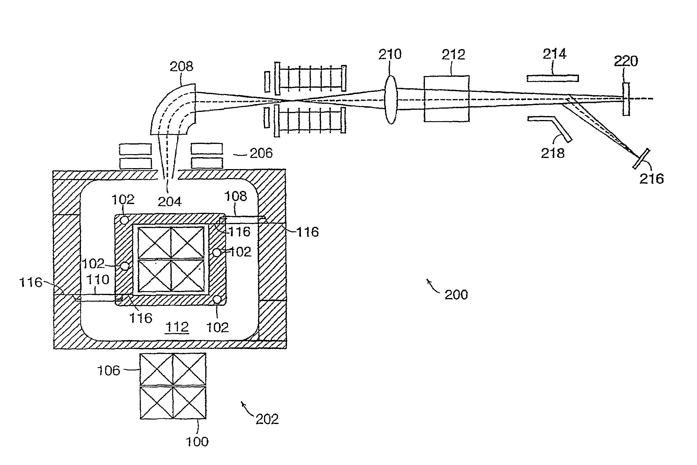 Method and apparatus for processing metal bearing gases