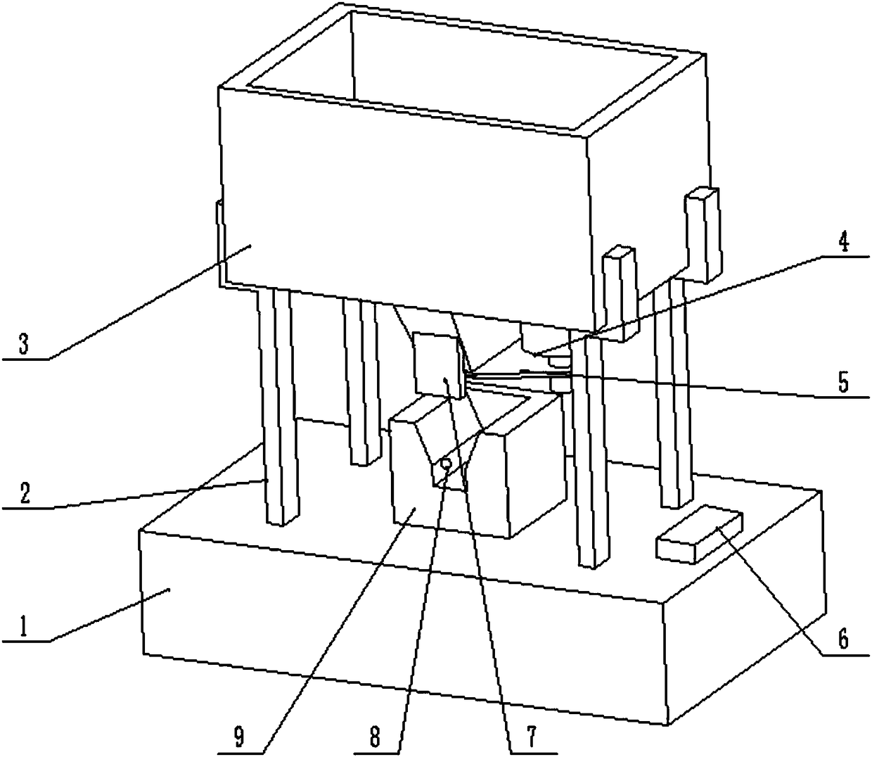 An automatic feeding device for a cafeteria