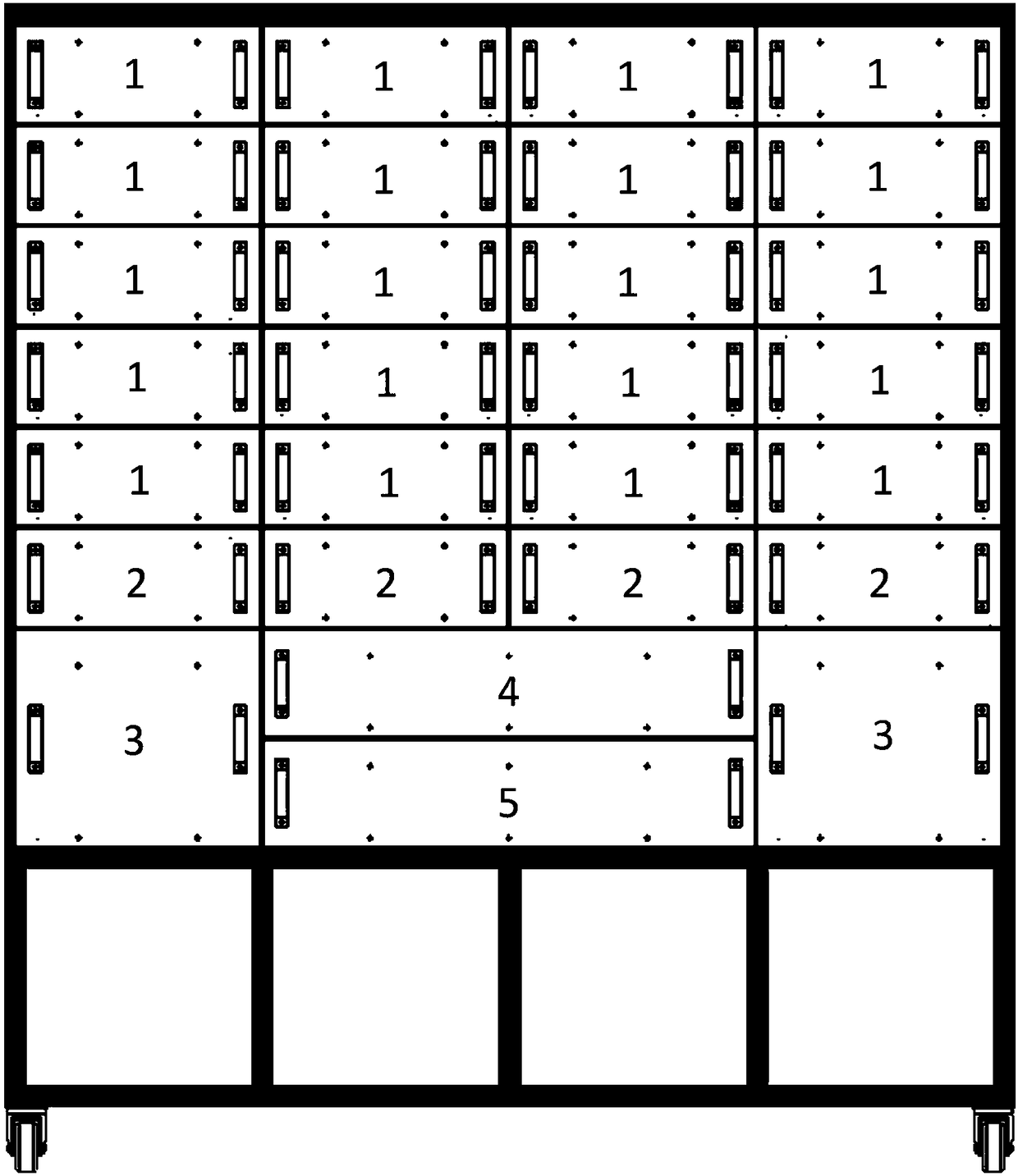 Micro analog power transmission line comprehensive experiment cabinet for power system