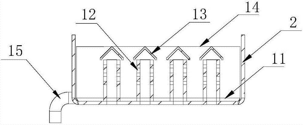 A one-way blocking condensate fluid dripping backflow drawing device