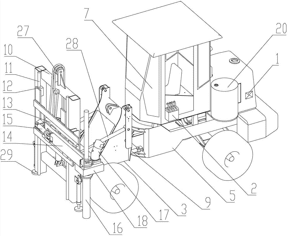 Wheel drilling machine