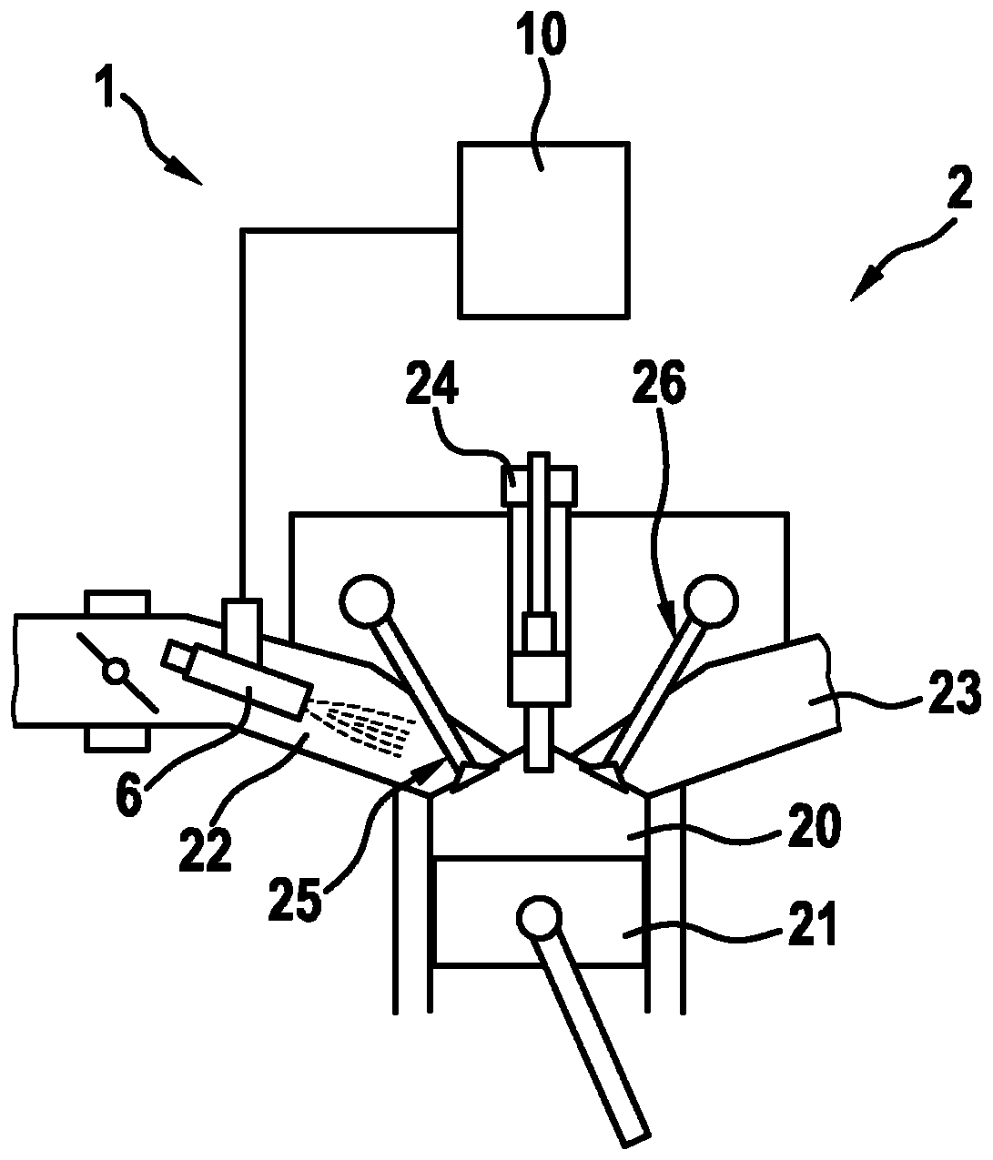 Water injection device and method of an internal combustion engine