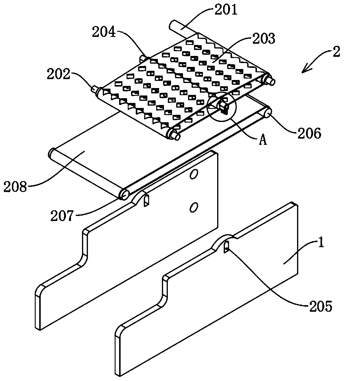 Machining breaking device for food engineering