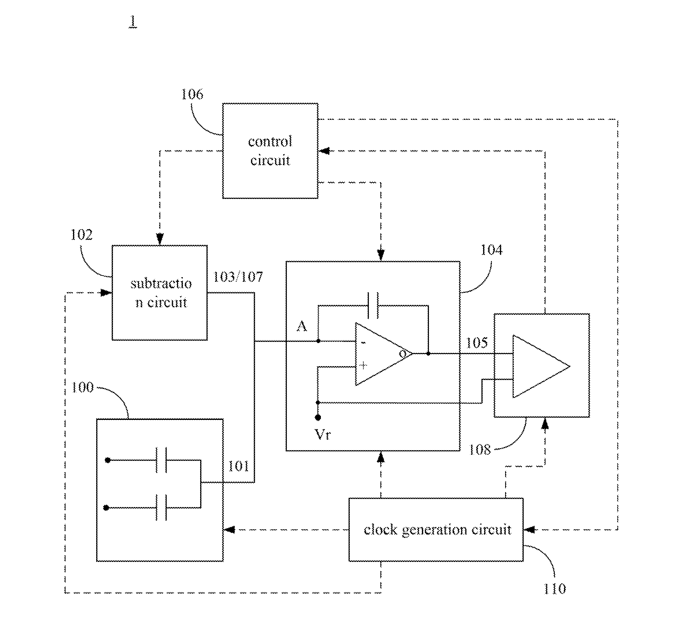 Capacitive sensor having calibration mechanism and capacitive sensing method