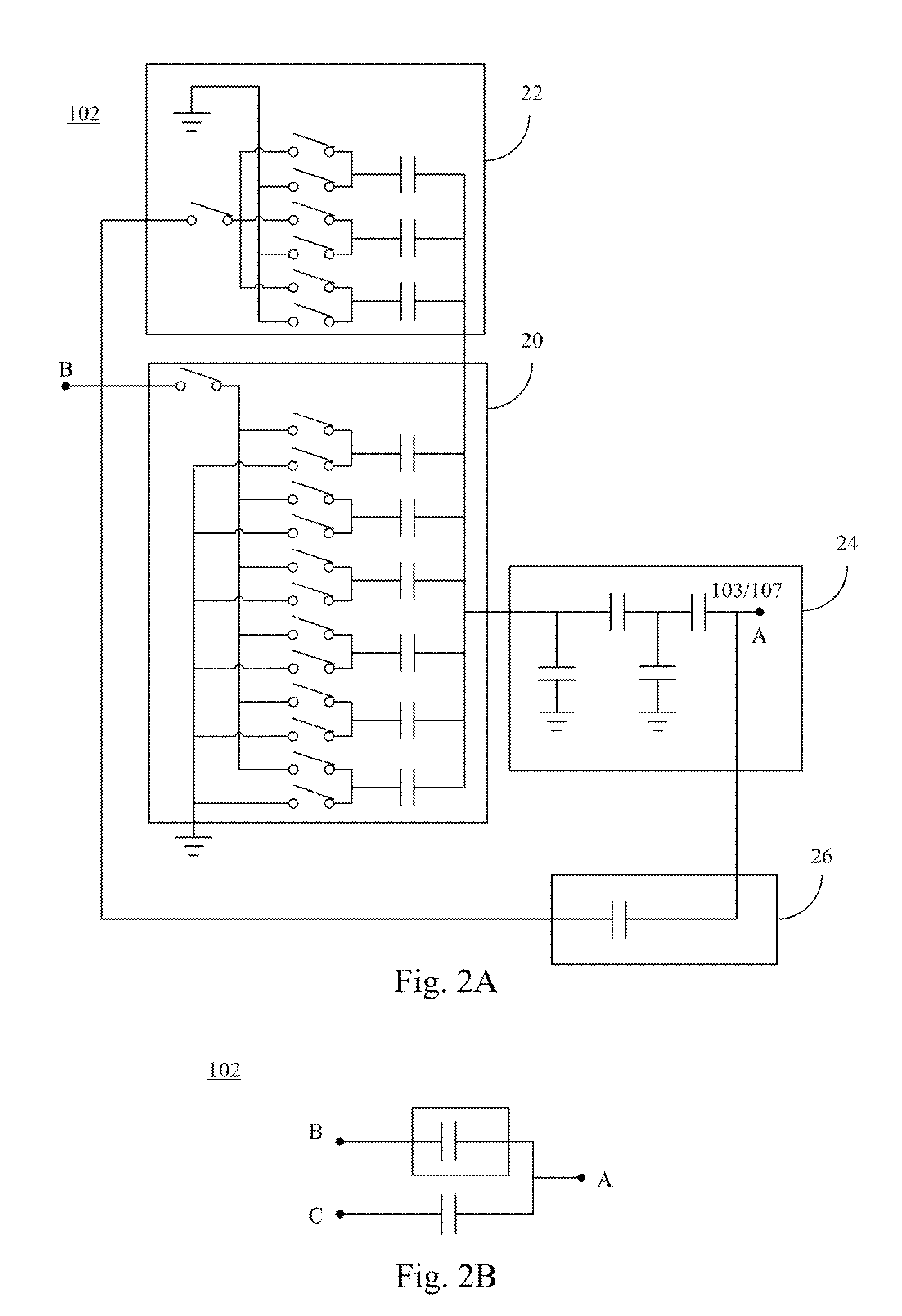 Capacitive sensor having calibration mechanism and capacitive sensing method