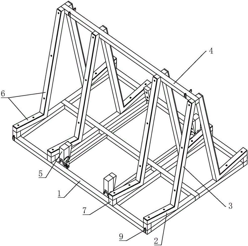 Glass placement rack