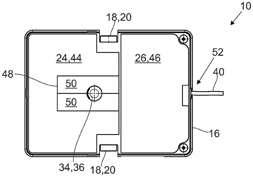 Charging robot and charging device for charging electrical energy store of vehicle, and vehicle for charging electrical energy store with such charging device