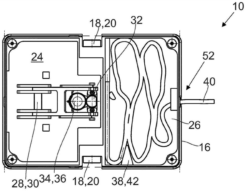 Charging robot and charging device for charging electrical energy store of vehicle, and vehicle for charging electrical energy store with such charging device