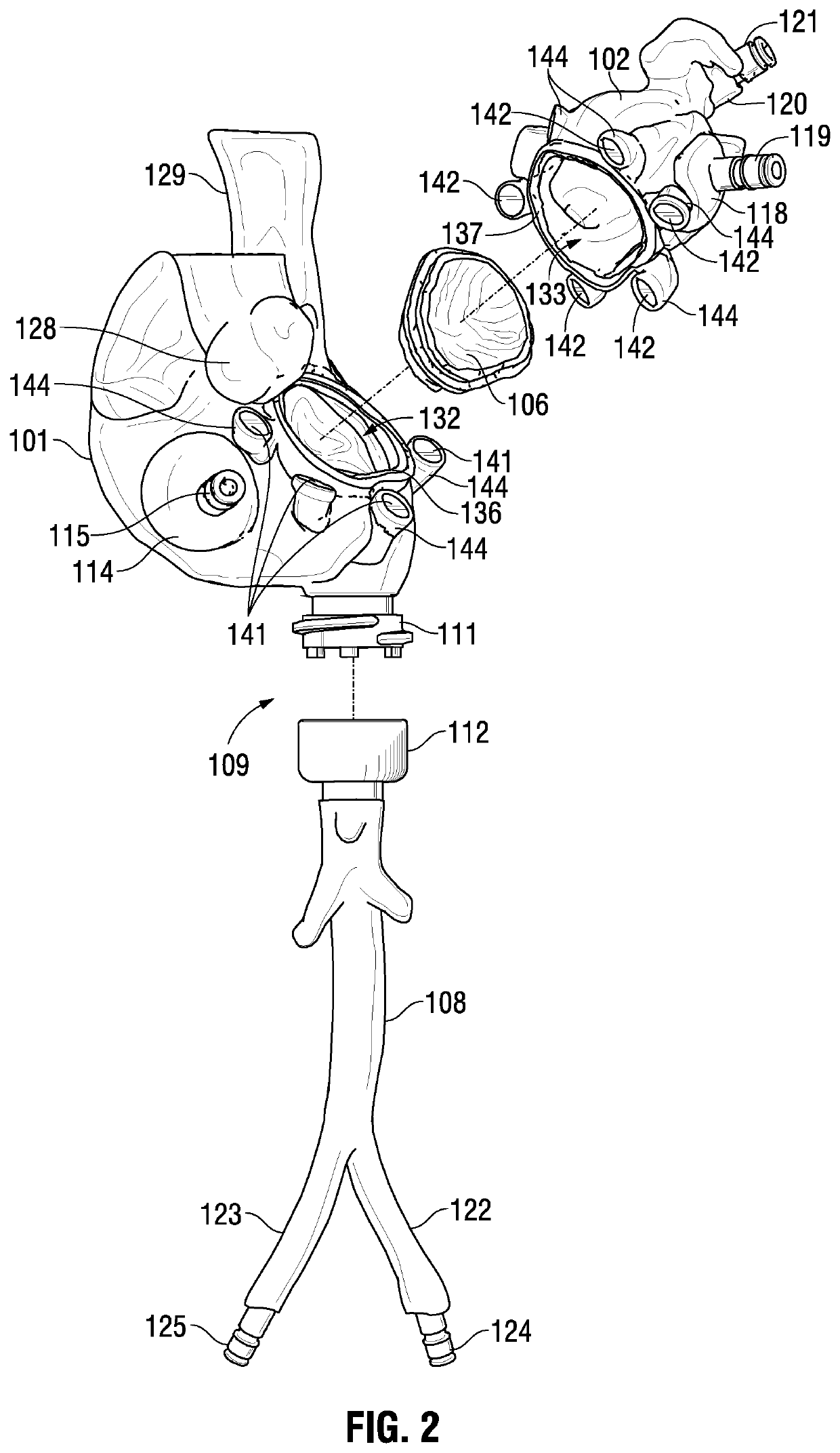 Anatomical structure model and components for use in training surgical procedures