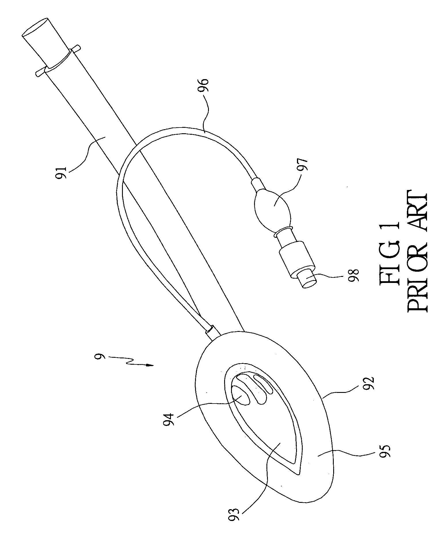 Anatomically hypopharyngeal mask