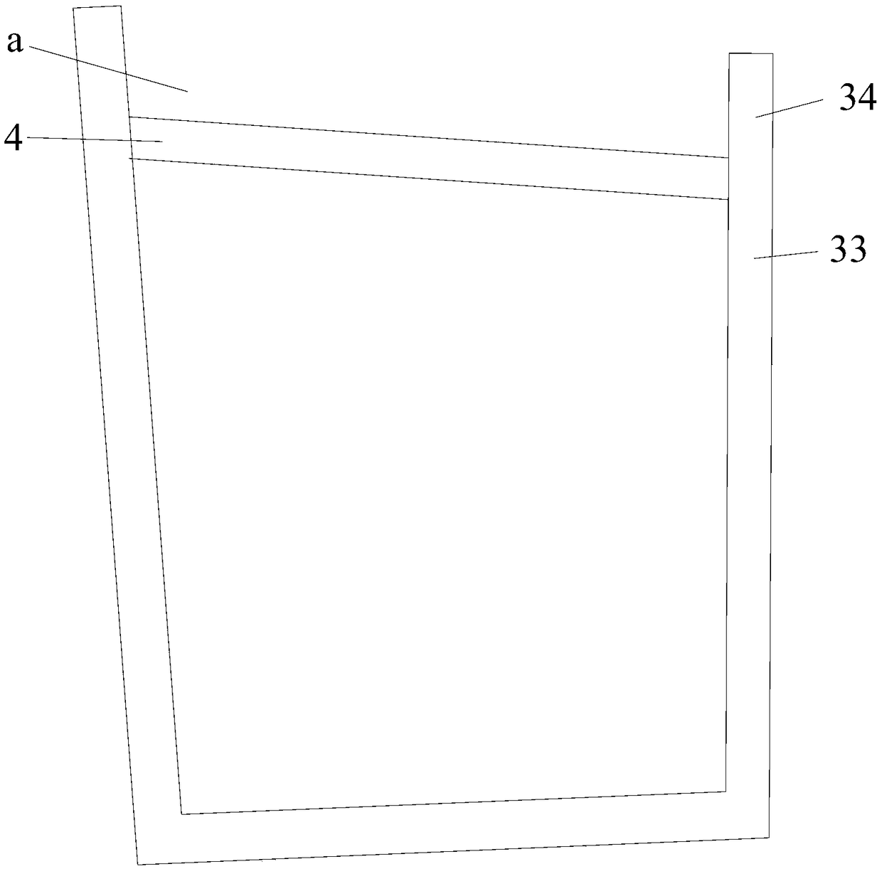 Weighing type paint bucket supporting frame