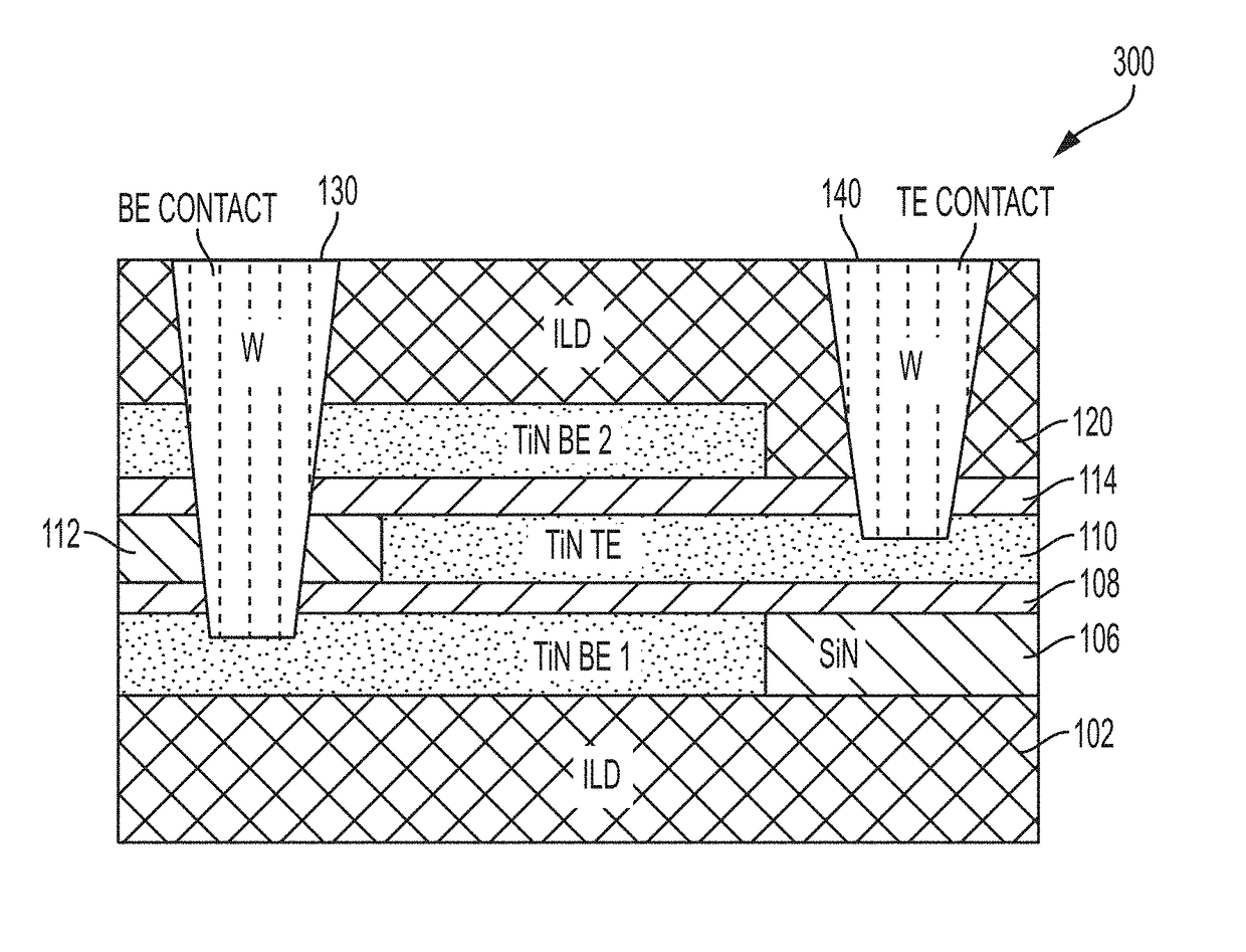 Stacked planar capacitors with scaled EOT