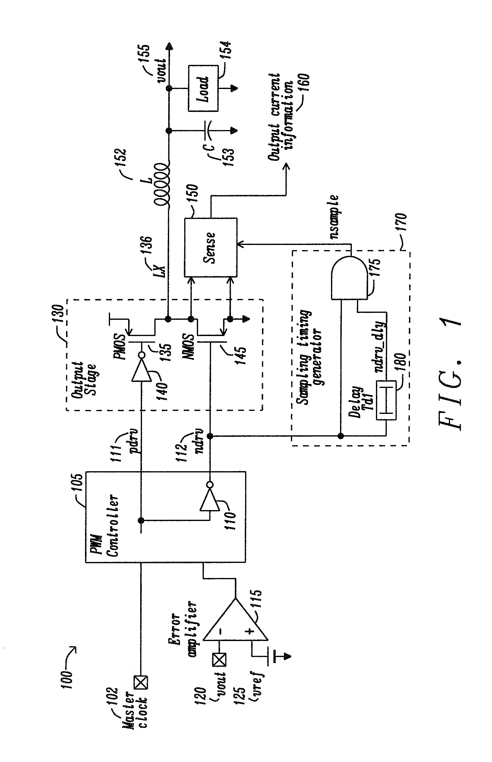Output Current Monitor Circuit for Switching Regulator