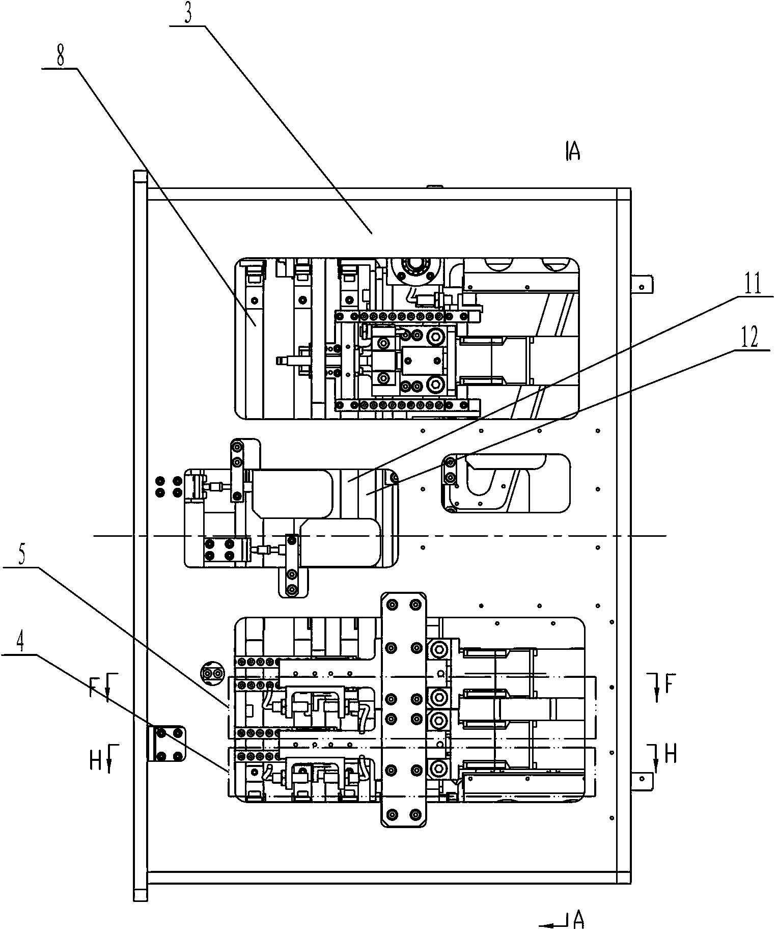 Built-in high flux and large diameter laser frequency conversion device