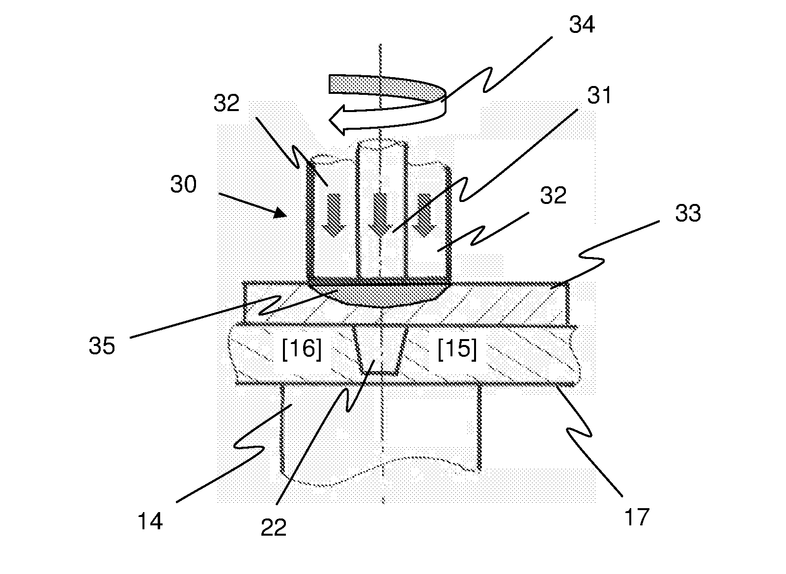 Friction stir welding: method and device for filling a hole at the end of welding or for repairing a welding defect