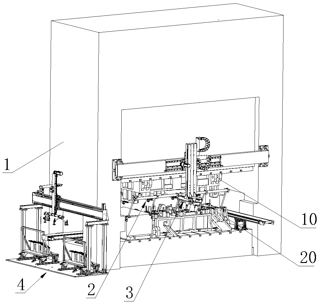 A handling manipulator device for stamping products