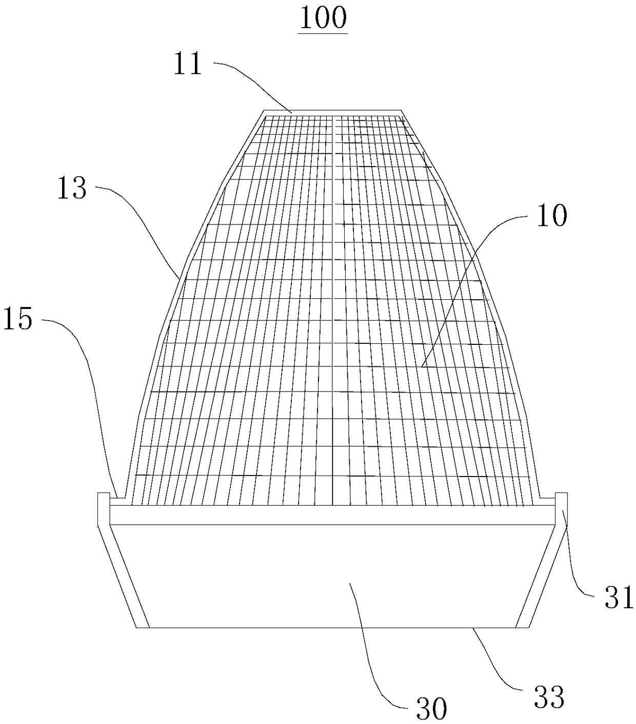 No-secondary light spot LED reflector